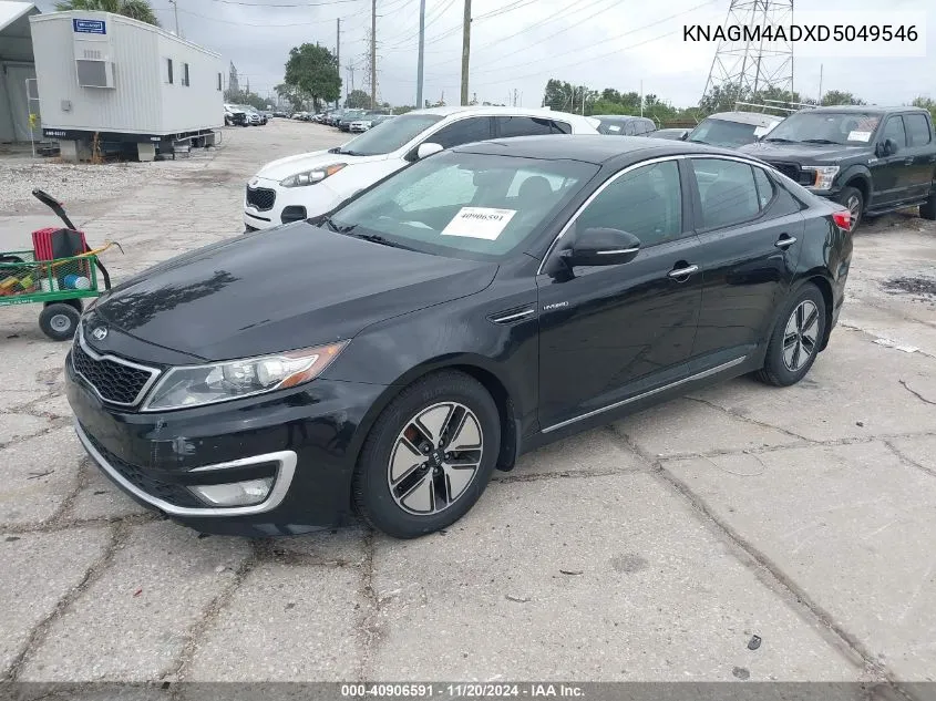 2013 Kia Optima Hybrid Lx VIN: KNAGM4ADXD5049546 Lot: 40906591