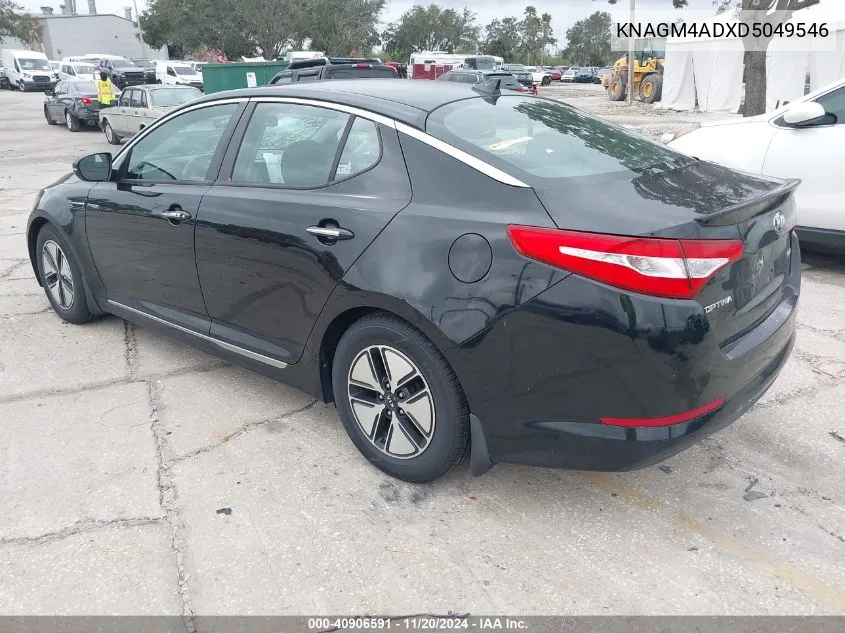 2013 Kia Optima Hybrid Lx VIN: KNAGM4ADXD5049546 Lot: 40906591