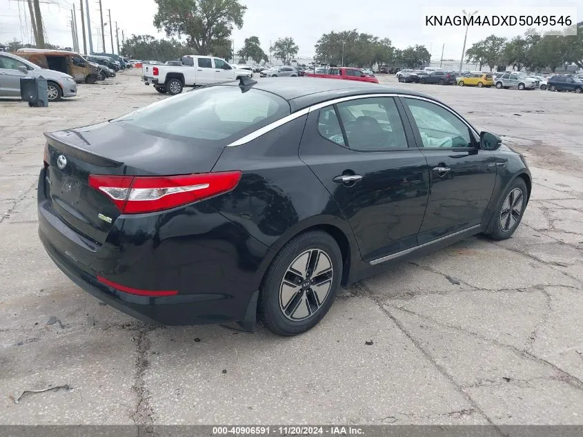 2013 Kia Optima Hybrid Lx VIN: KNAGM4ADXD5049546 Lot: 40906591