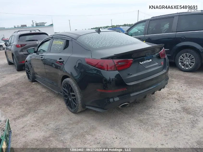 2014 Kia Optima VIN: KNAGR4A6XE5489691 Lot: 12083483