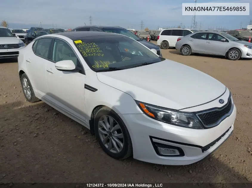 2014 Kia Optima Ex VIN: KNAGN4A77E5469855 Lot: 12124372