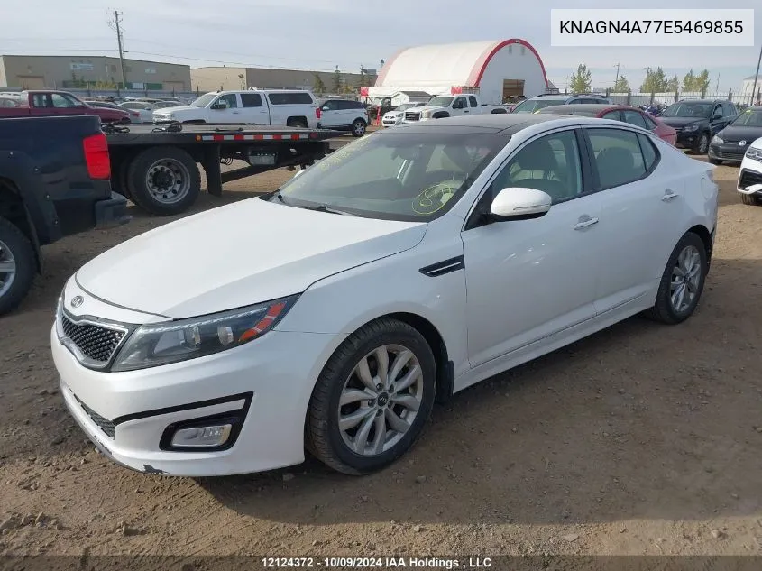 2014 Kia Optima Ex VIN: KNAGN4A77E5469855 Lot: 12124372