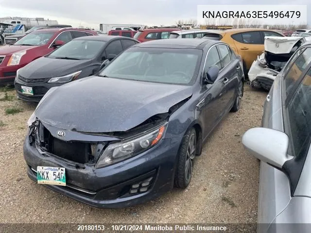 2014 Kia Optima Sx Turbo VIN: KNAGR4A63E5496479 Lot: 20180153