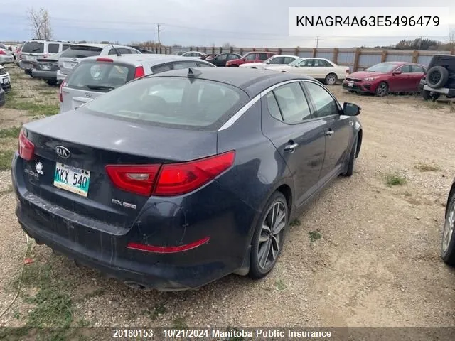 2014 Kia Optima Sx Turbo VIN: KNAGR4A63E5496479 Lot: 20180153