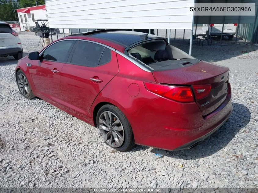 2014 Kia Optima Sx Turbo VIN: 5XXGR4A66EG303966 Lot: 39295202