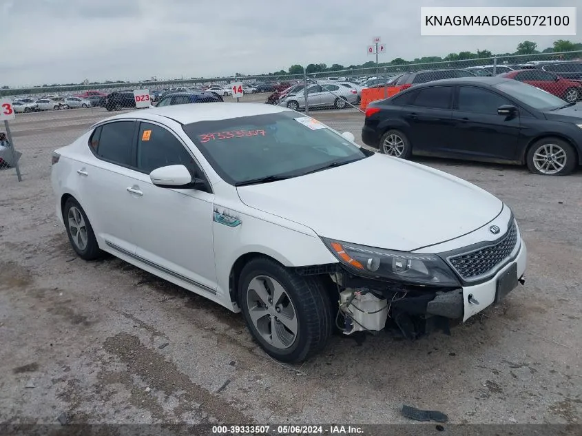 KNAGM4AD6E5072100 2014 Kia Optima Hybrid Lx