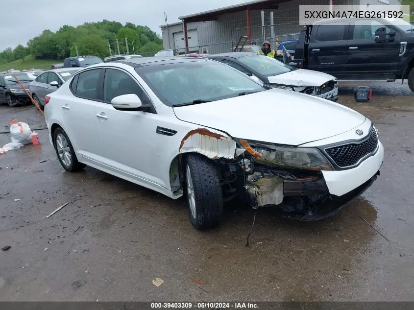 5XXGN4A74EG261592 2014 Kia Optima Ex