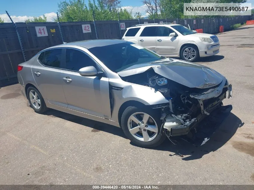 2014 Kia Optima Lx VIN: KNAGM4A73E5490687 Lot: 39446420