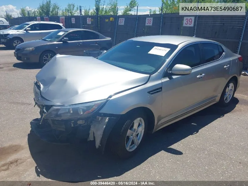 2014 Kia Optima Lx VIN: KNAGM4A73E5490687 Lot: 39446420