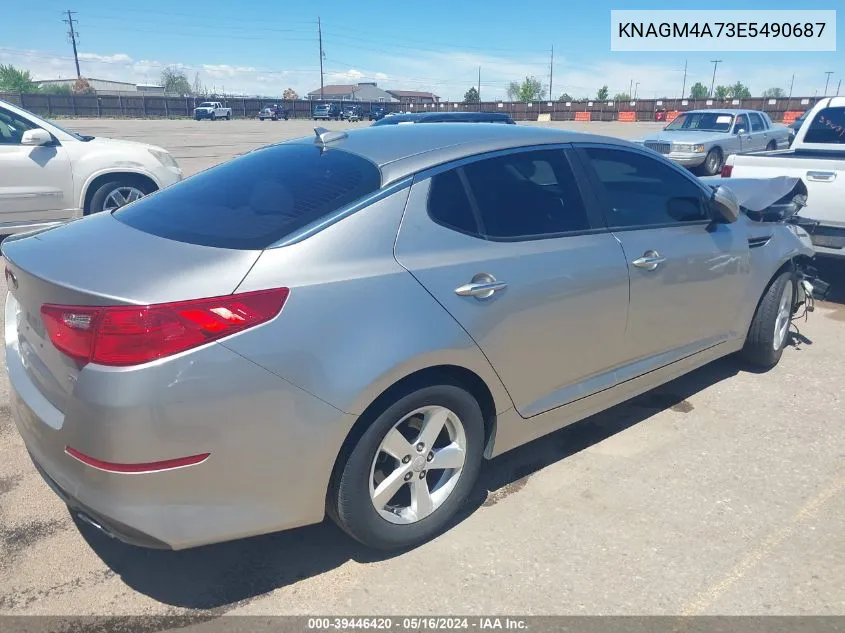 2014 Kia Optima Lx VIN: KNAGM4A73E5490687 Lot: 39446420