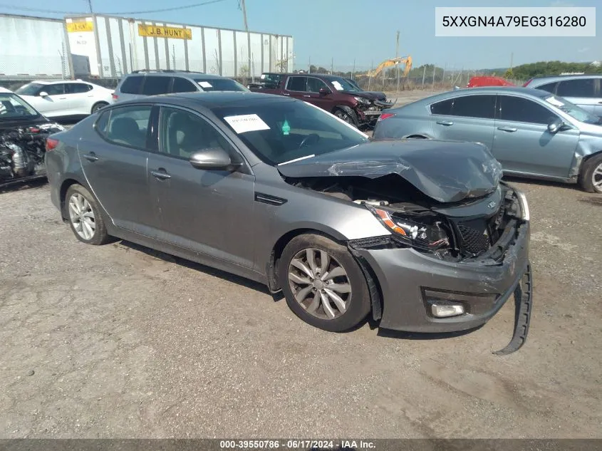 2014 Kia Optima Ex VIN: 5XXGN4A79EG316280 Lot: 39550786