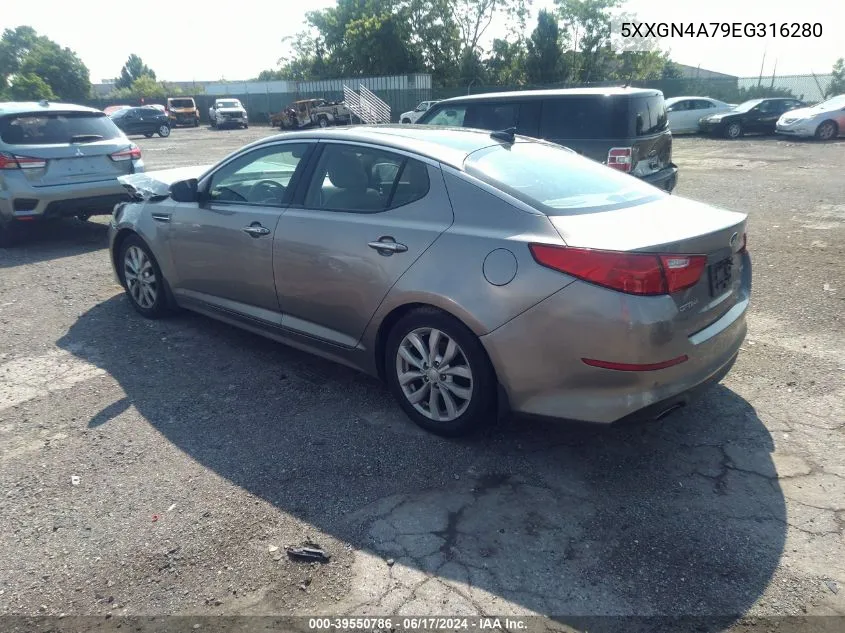 2014 Kia Optima Ex VIN: 5XXGN4A79EG316280 Lot: 39550786