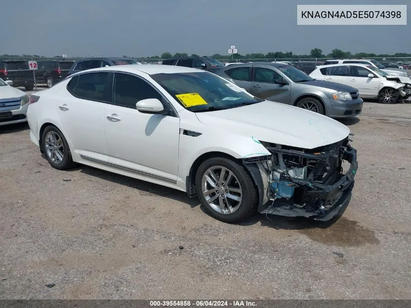 KNAGN4AD5E5074398 2014 Kia Optima Hybrid Ex