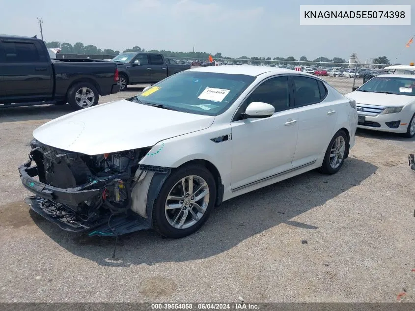 KNAGN4AD5E5074398 2014 Kia Optima Hybrid Ex