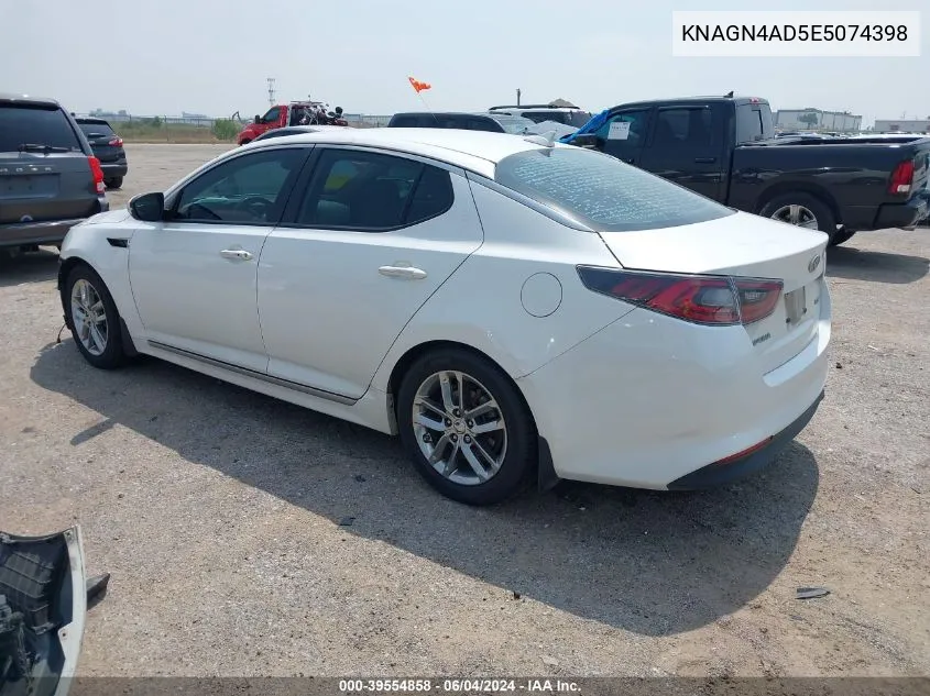 KNAGN4AD5E5074398 2014 Kia Optima Hybrid Ex