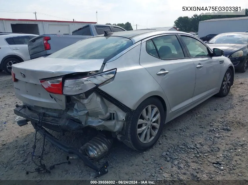 5XXGN4A75EG303381 2014 Kia Optima Ex