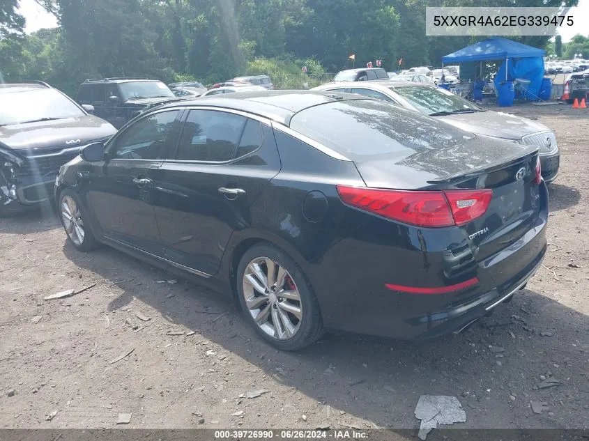 2014 Kia Optima Sxl Turbo VIN: 5XXGR4A62EG339475 Lot: 39726990