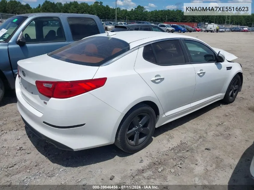 2014 Kia Optima Lx VIN: KNAGM4A7XE5516623 Lot: 39846456