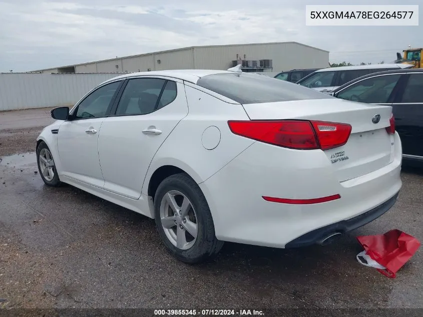 2014 Kia Optima Lx VIN: 5XXGM4A78EG264577 Lot: 39855345