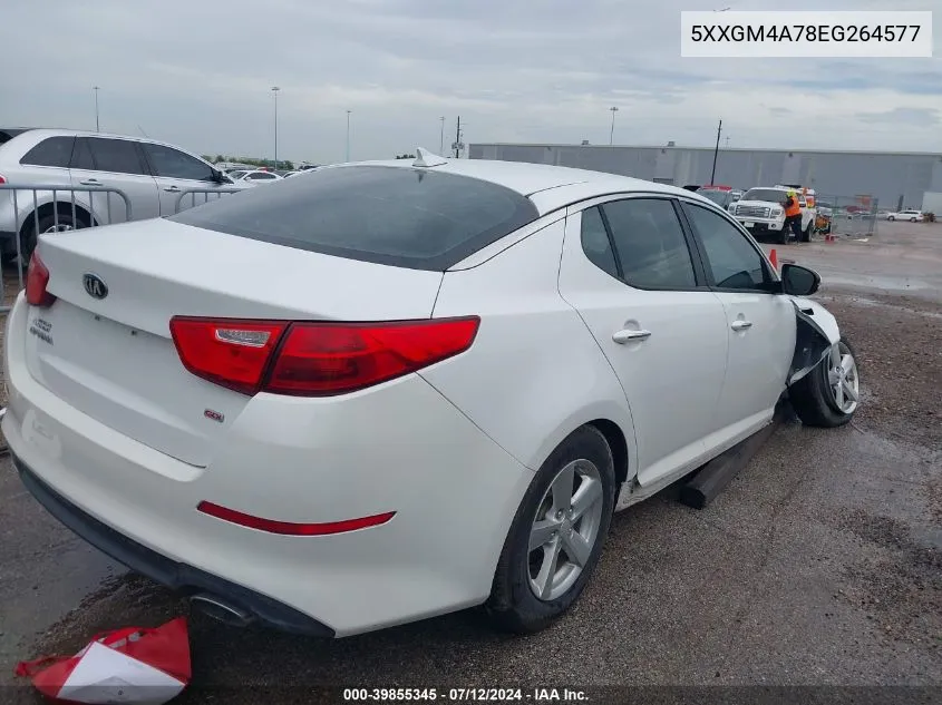 2014 Kia Optima Lx VIN: 5XXGM4A78EG264577 Lot: 39855345