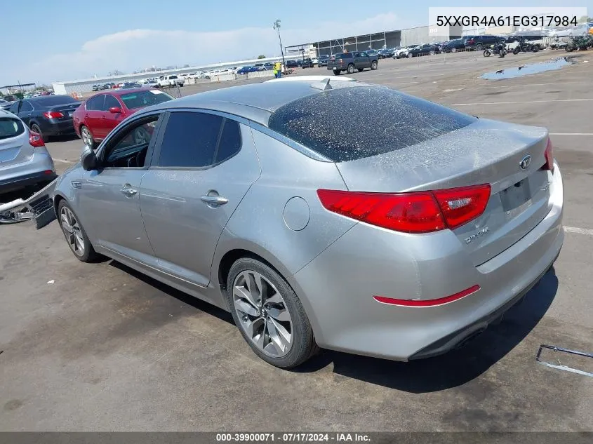 2014 Kia Optima Sx Turbo VIN: 5XXGR4A61EG317984 Lot: 39900071