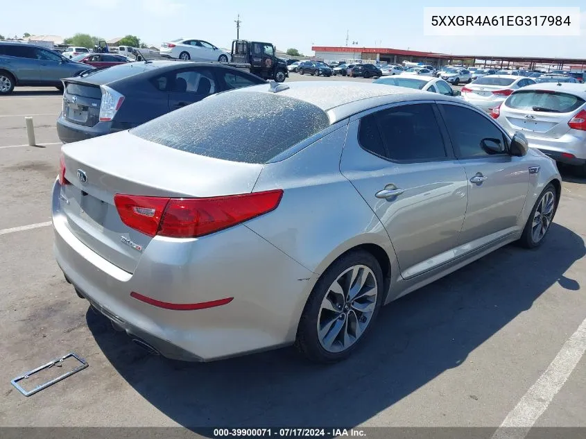 2014 Kia Optima Sx Turbo VIN: 5XXGR4A61EG317984 Lot: 39900071