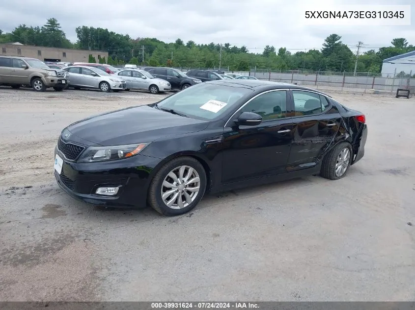 2014 Kia Optima Ex VIN: 5XXGN4A73EG310345 Lot: 39931624