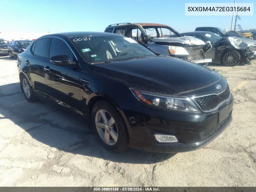 5XXGM4A72EG315684 2014 Kia Optima Lx