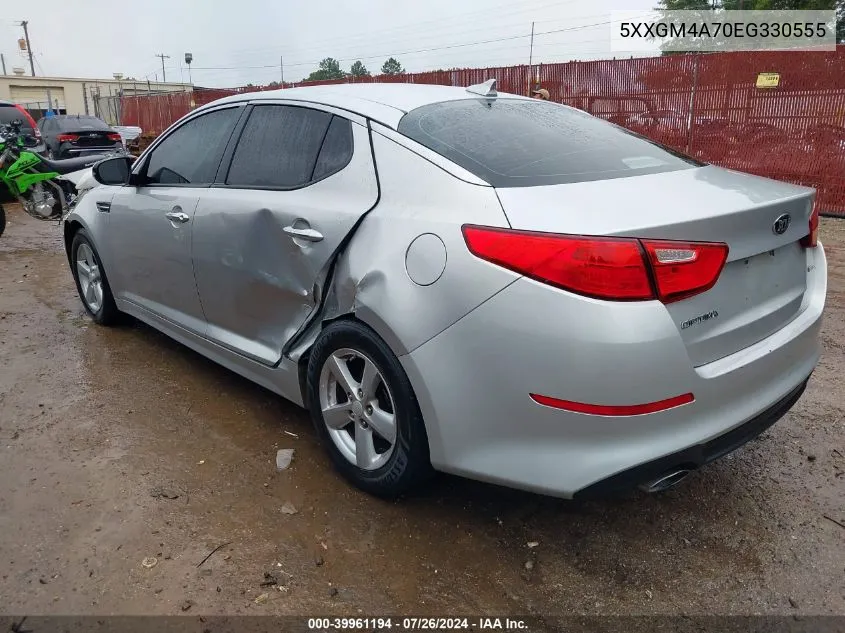 2014 Kia Optima Lx VIN: 5XXGM4A70EG330555 Lot: 39961194