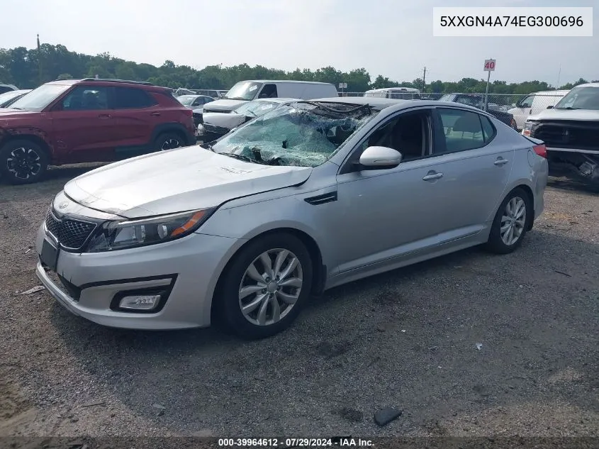 2014 Kia Optima Ex VIN: 5XXGN4A74EG300696 Lot: 39964612