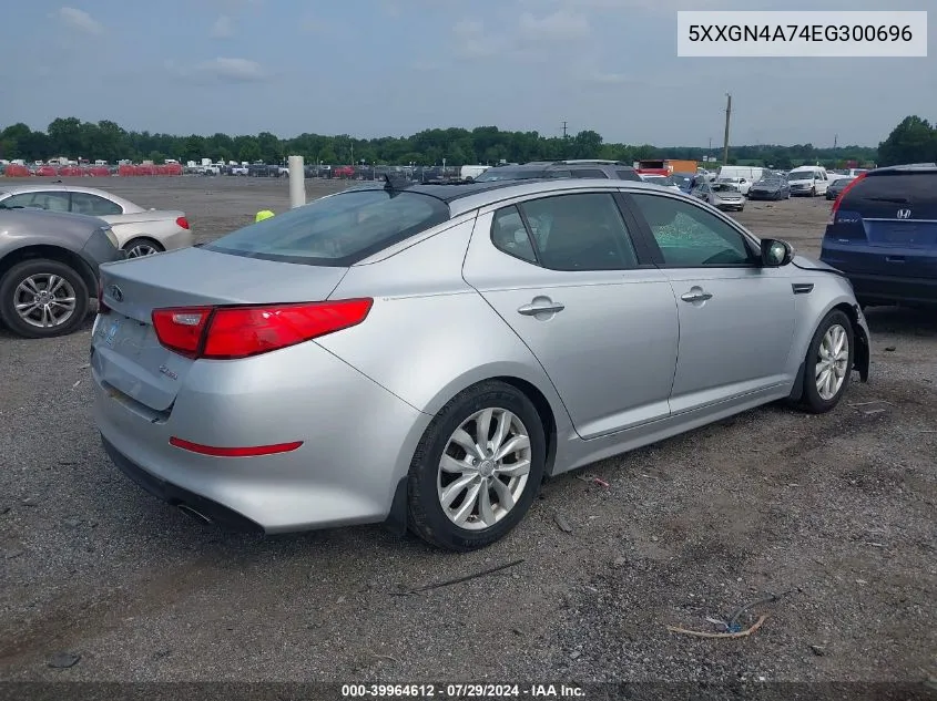 5XXGN4A74EG300696 2014 Kia Optima Ex