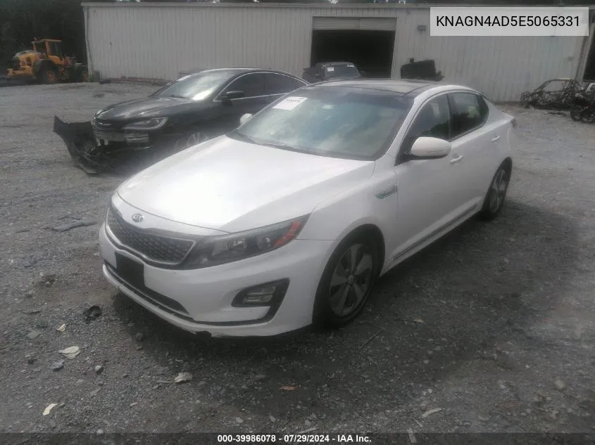 2014 Kia Optima Hybrid Ex VIN: KNAGN4AD5E5065331 Lot: 39986078