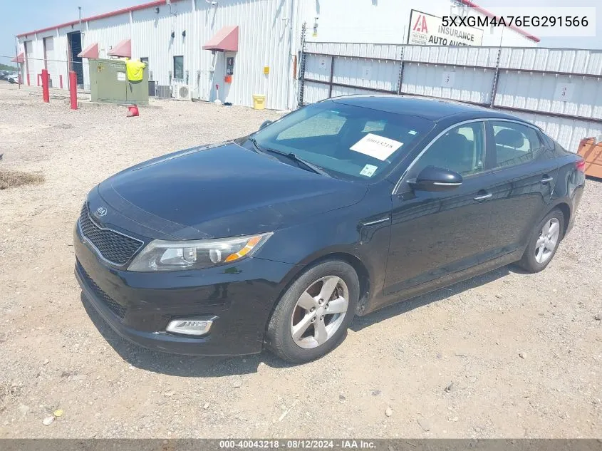 2014 Kia Optima Lx VIN: 5XXGM4A76EG291566 Lot: 40043218