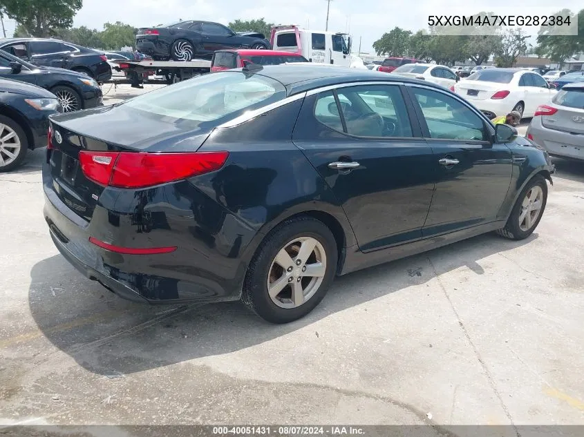 2014 Kia Optima Lx VIN: 5XXGM4A7XEG282384 Lot: 40051431