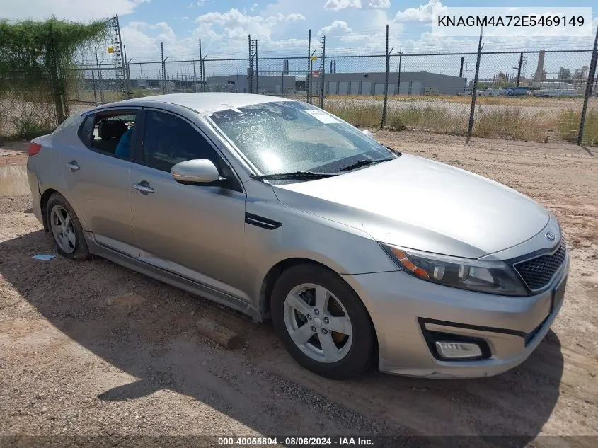 KNAGM4A72E5469149 2014 Kia Optima Lx