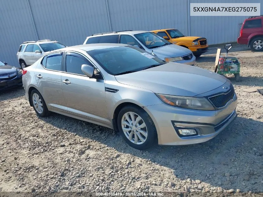 2014 Kia Optima Ex VIN: 5XXGN4A7XEG275075 Lot: 40105419