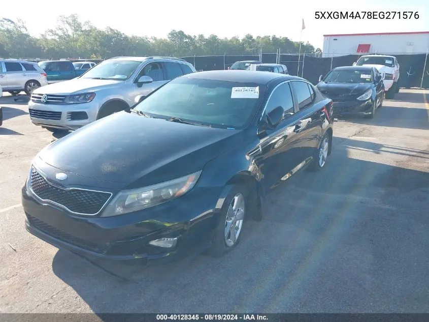 5XXGM4A78EG271576 2014 Kia Optima Lx