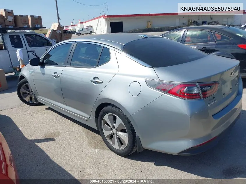 2014 Kia Optima Hybrid Ex VIN: KNAGN4AD3E5075940 Lot: 40877144