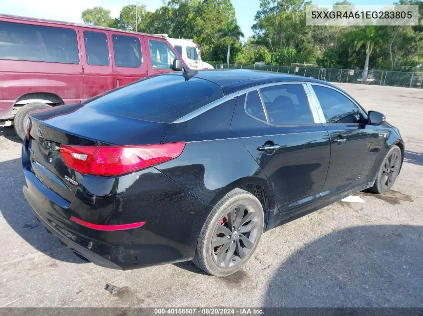 2014 Kia Optima Sx Turbo VIN: 5XXGR4A61EG283805 Lot: 40158507