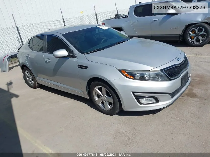 2014 Kia Optima Lx VIN: 5XXGM4A72EG303373 Lot: 40177643