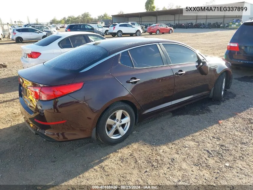 2014 Kia Optima Lx VIN: 5XXGM4A71EG337899 Lot: 40188826