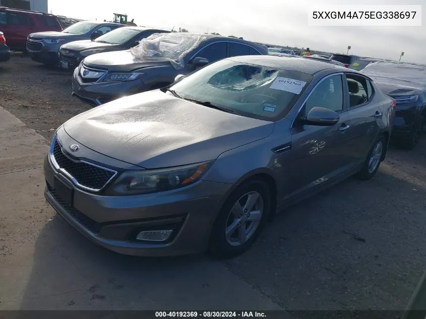 2014 Kia Optima Lx VIN: 5XXGM4A75EG338697 Lot: 40192369