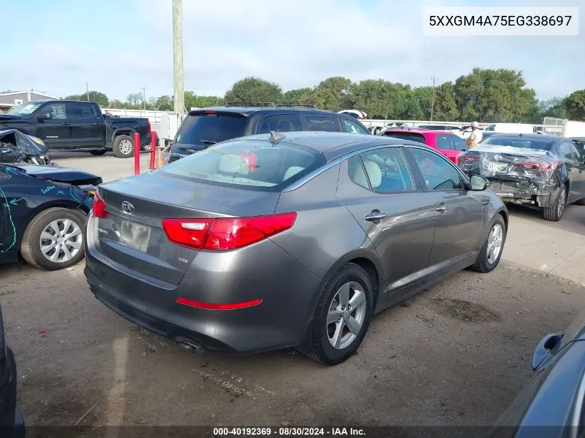 5XXGM4A75EG338697 2014 Kia Optima Lx