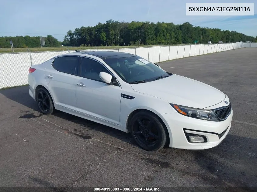 2014 Kia Optima Ex VIN: 5XXGN4A73EG298116 Lot: 40195003