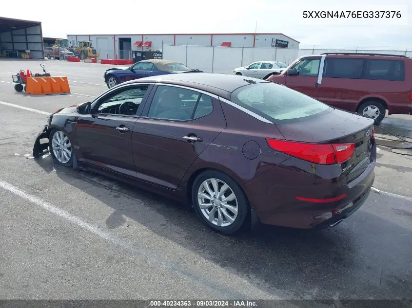 2014 Kia Optima Ex VIN: 5XXGN4A76EG337376 Lot: 40234363