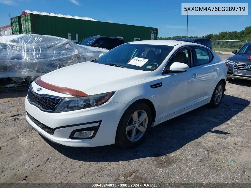 5XXGM4A76EG289719 2014 Kia Optima Lx