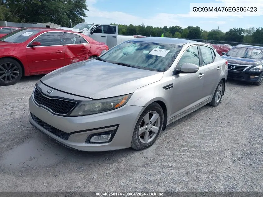 5XXGM4A76EG306423 2014 Kia Optima Lx