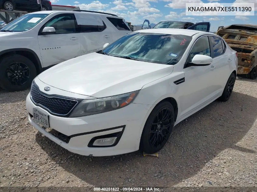 2014 Kia Optima Lx VIN: KNAGM4A7XE5511390 Lot: 40251622