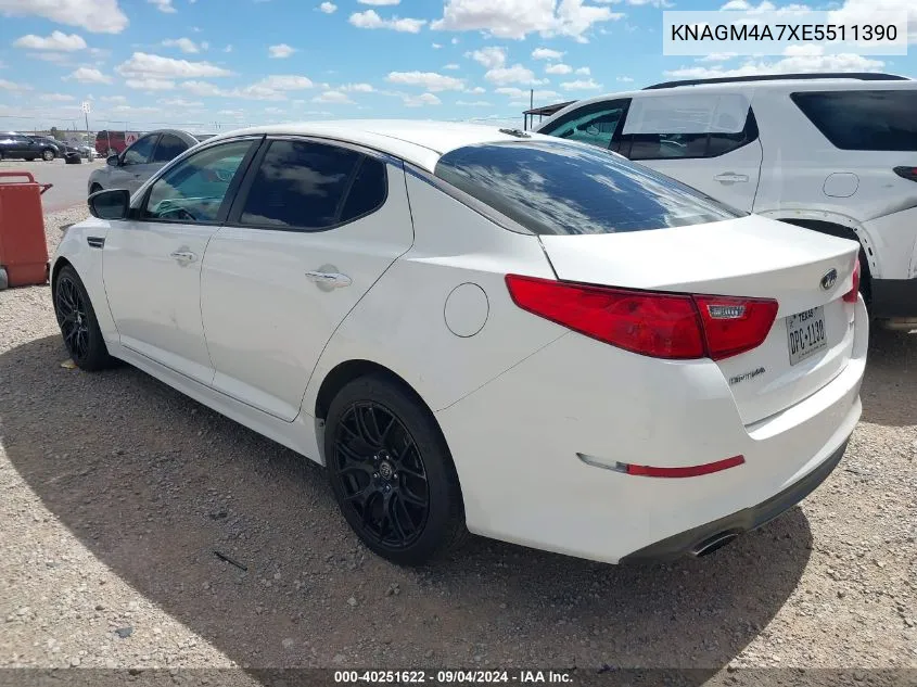 2014 Kia Optima Lx VIN: KNAGM4A7XE5511390 Lot: 40251622