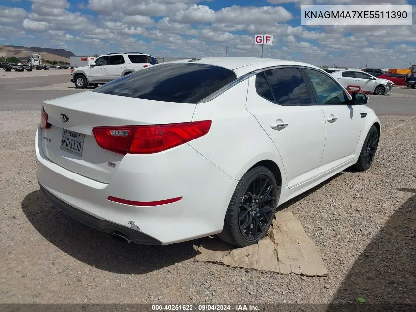 2014 Kia Optima Lx VIN: KNAGM4A7XE5511390 Lot: 40251622